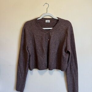 Aritzia Brown Cardigan Sweater